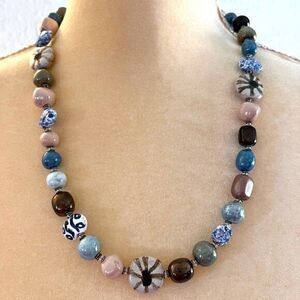 Handmade Multicolored Necklace. 23.5 in